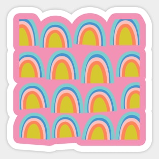 Colorful Rainbow Pattern Sticker